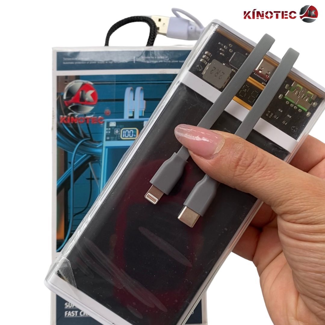 Power Bank Kinotec LED 2 en 1 – 10.000mAh