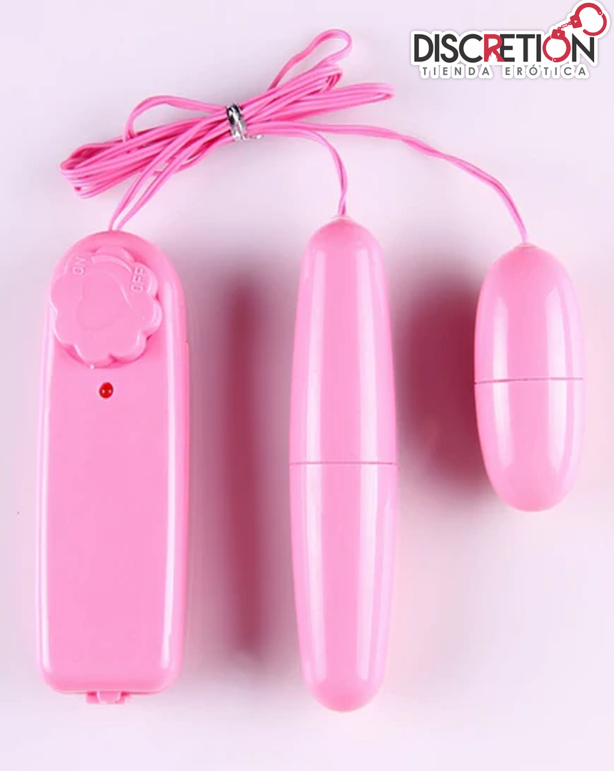 HUEVO VIBRADOR DOBLE SWEET PINK