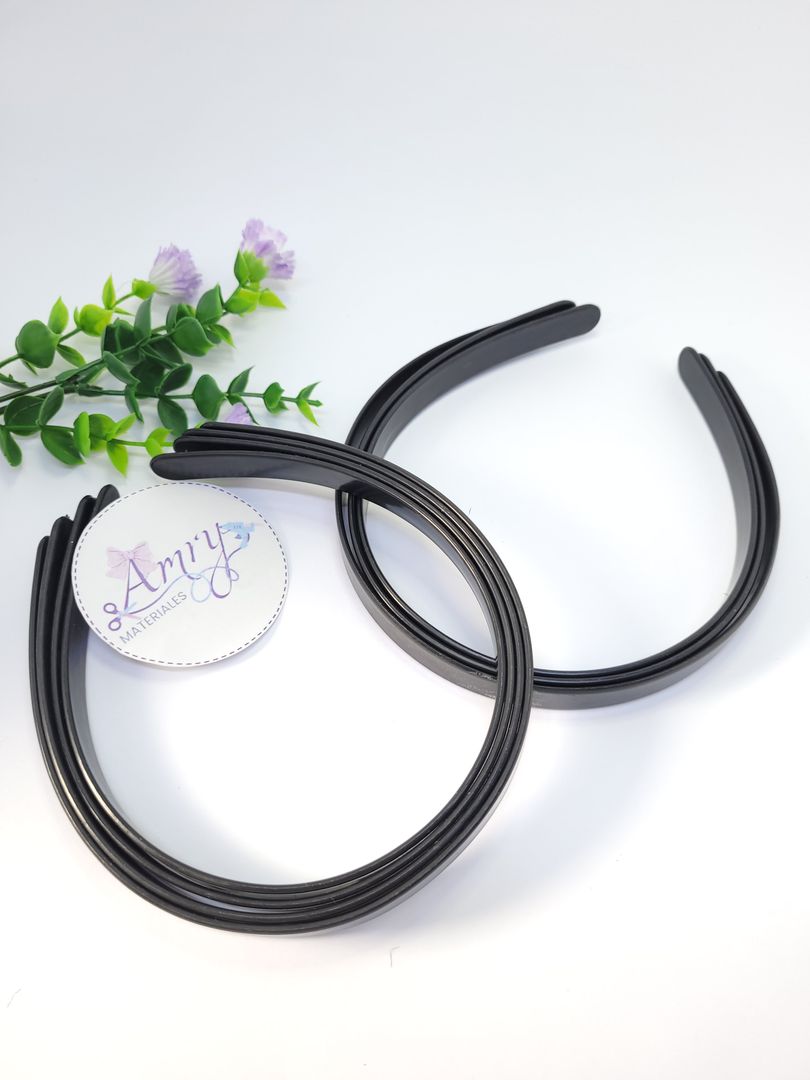 Unid. Diadema 1.4cm Negra 