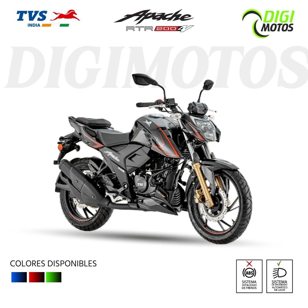 TVS APACHE RTR 200 4V XC CARBURADA ABS
