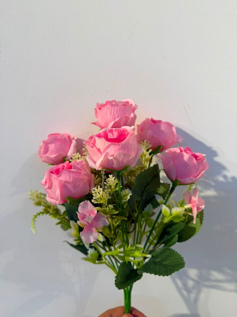 MINI ROSA X 7 ROSADA