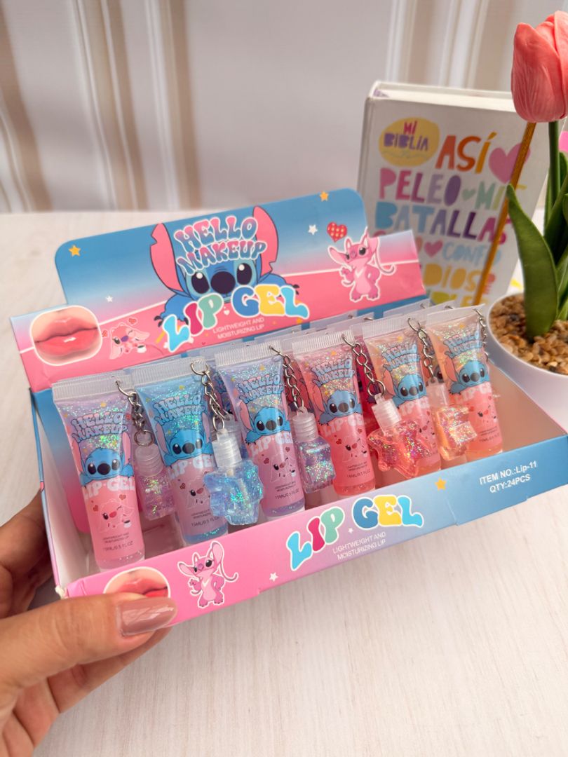 Gloss con llavero Stitch 