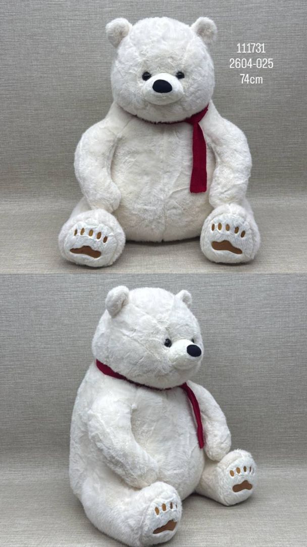 OSO POLAR CON BUFANDA 74 CM
