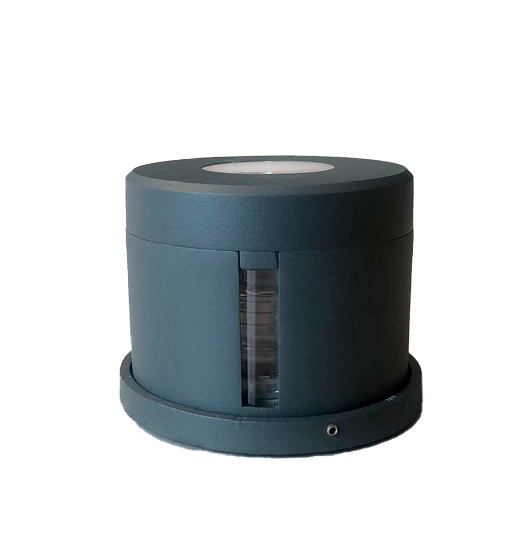 APLIQUE DE PARED REDONDO BORDE NEGRO 