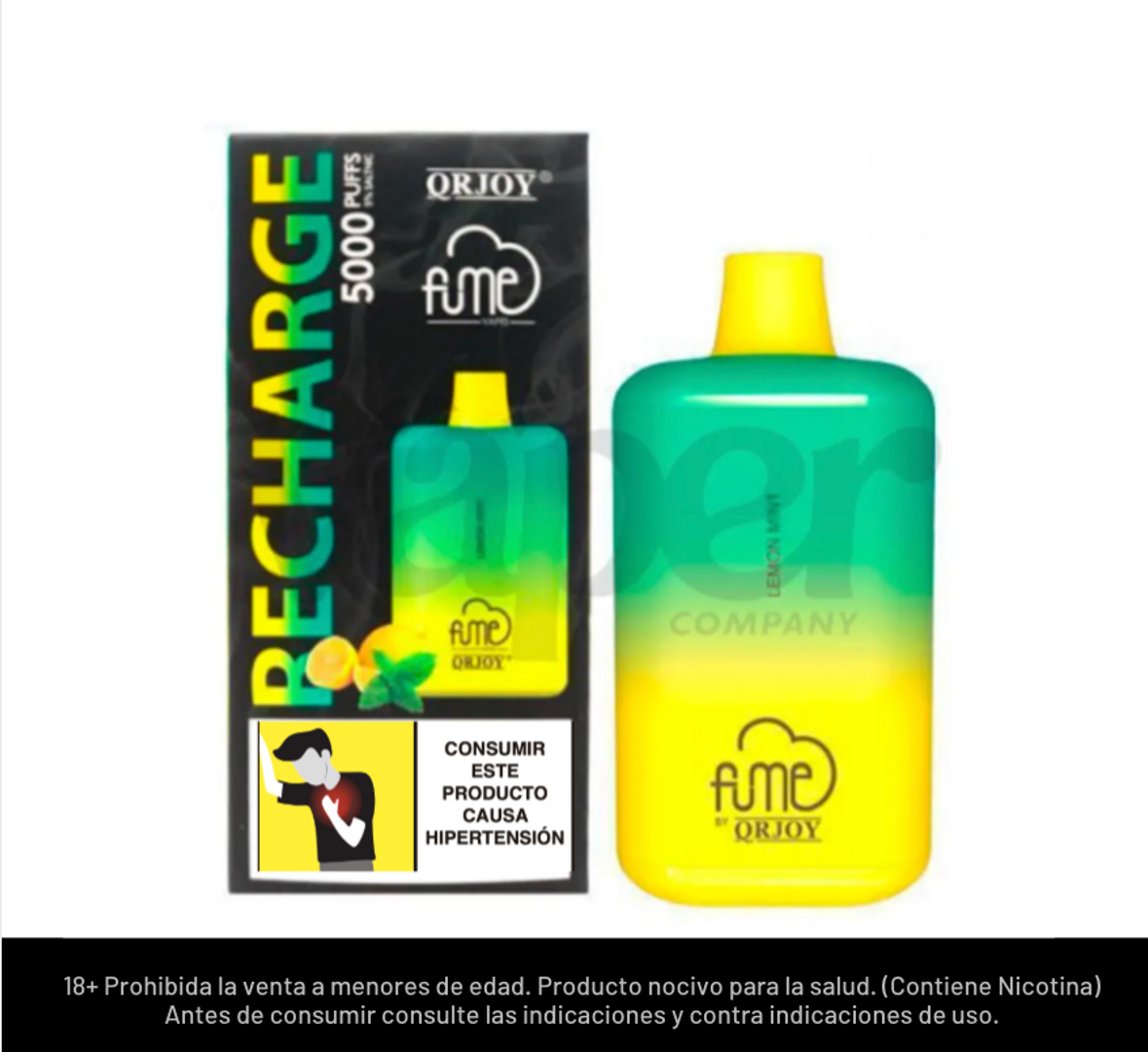 Fume Recharge Lemon Mint 5000 Puffs