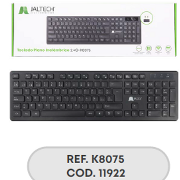 Imagen del producto TECLADO PLANO INALAM. 2.4G - K8075