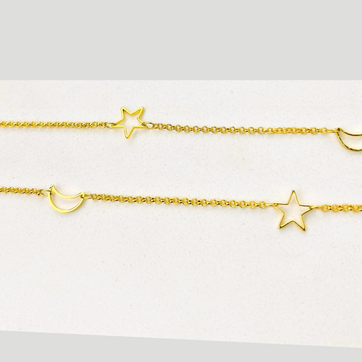 Choker luna estrella sencillo - imagen 1