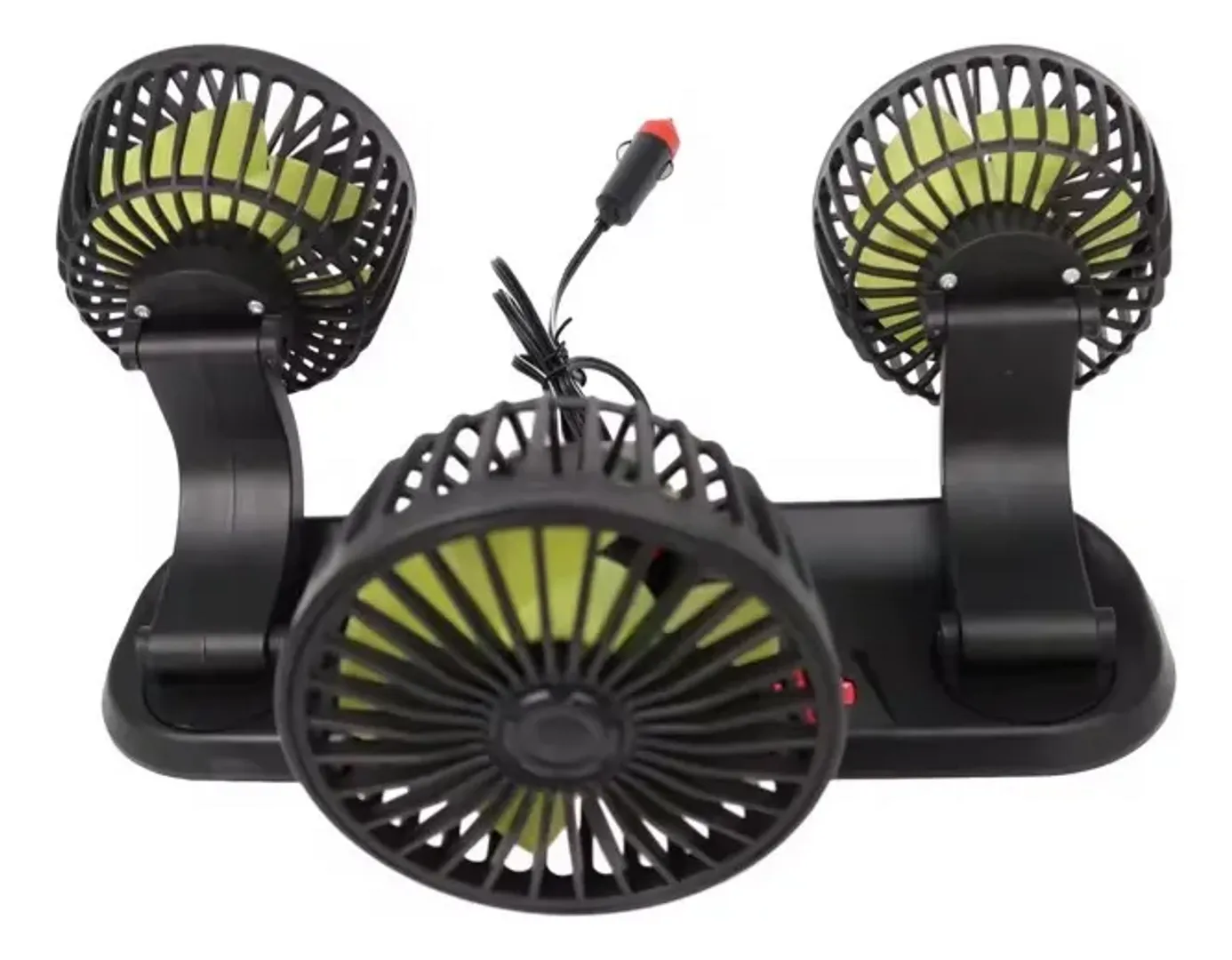 VENTILADOR AIRE ACONDICIONADO PARA CARRO TRIPLE CABEZAS 