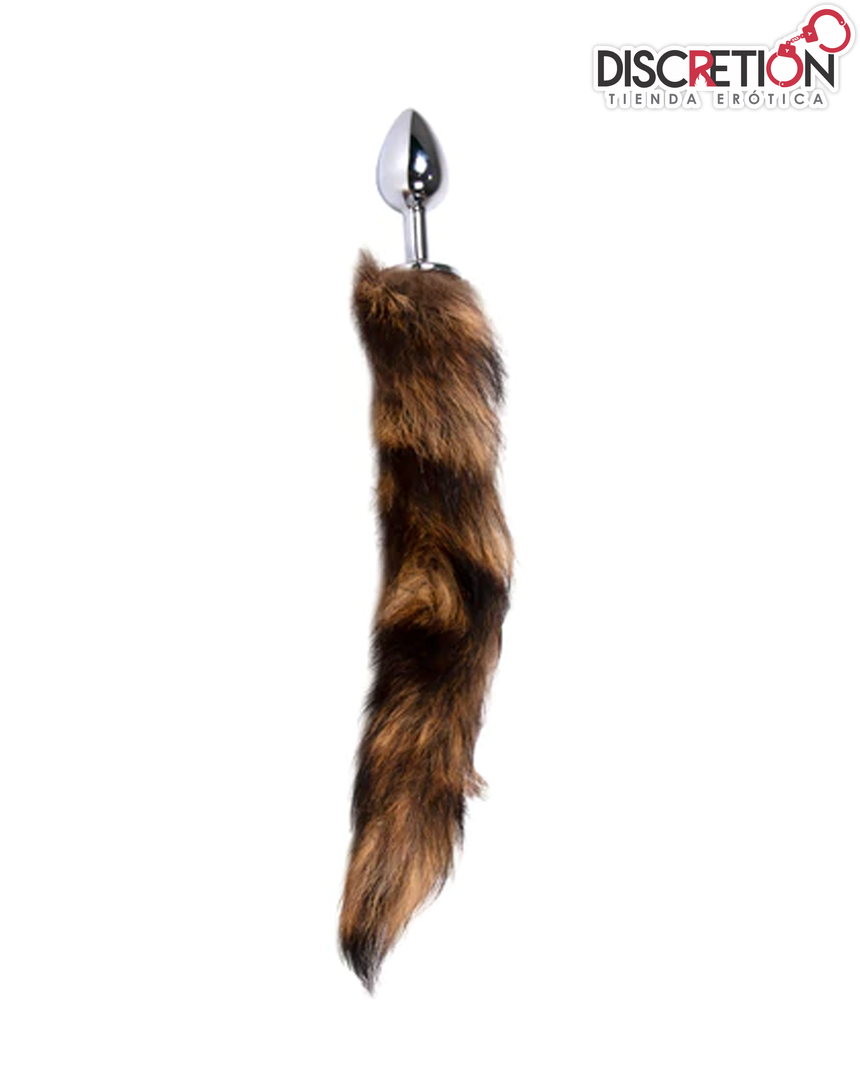 PLUG COLA DE ZORRO CAFÉ