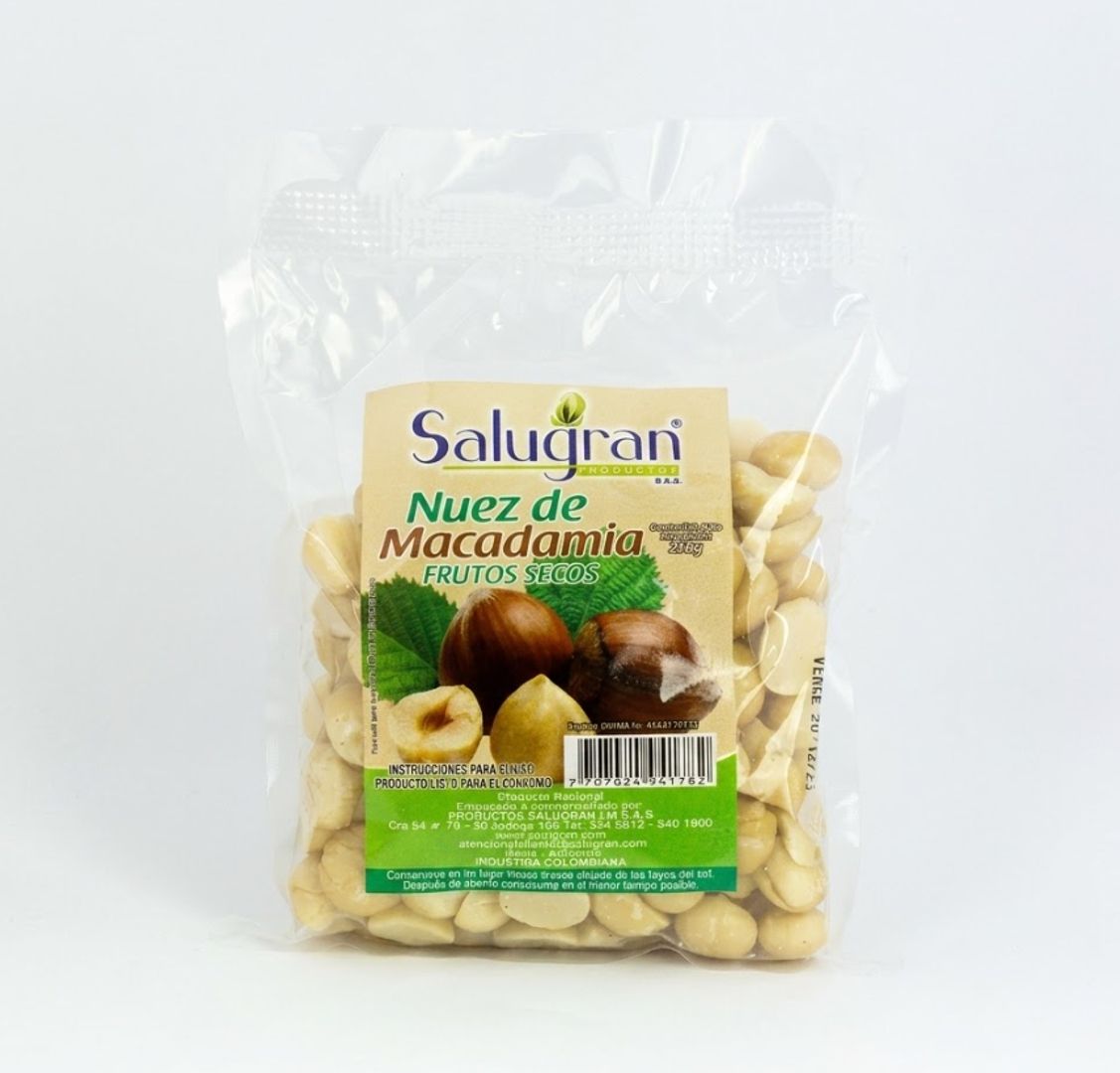 MACADAMIA NATURAL X 125 GR SALUGRAN
