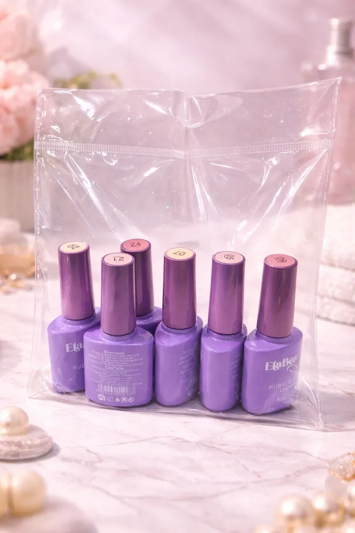 KIT DE RUBBER BASE – 6 TONOS ELA BEAUTY