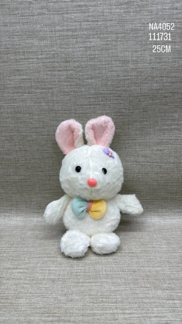 CONEJO LÍNEA FINA CON MOÑITO 25 CM
