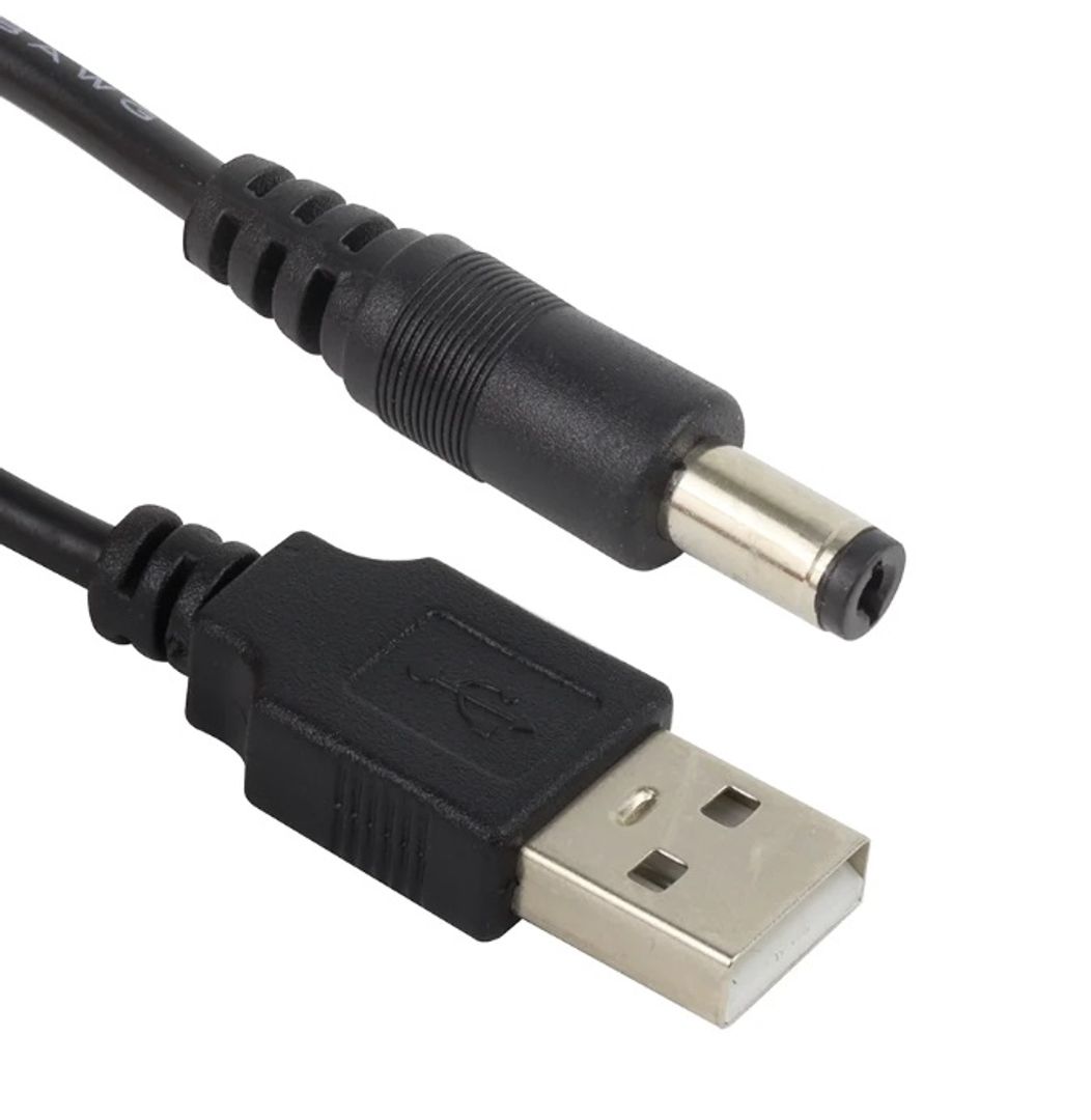 Cable USB a DC 5.5x2.1