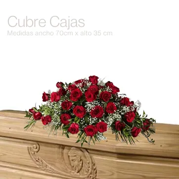 Imagen del producto CUBRE CAJAS ROSAS ROJAS