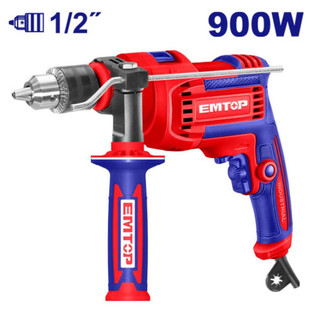 EMTOP TALADRO 1/2 PERCUTOR 900W/120V VELOCIDAD VARIABLE SUPER EMTOP