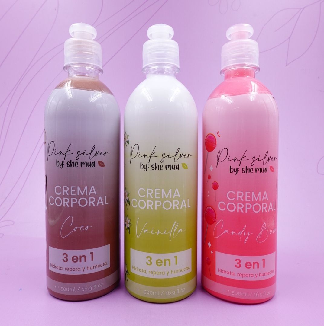 CREMA CORPORAL 3 EN 1 500ML PINK SILVER
