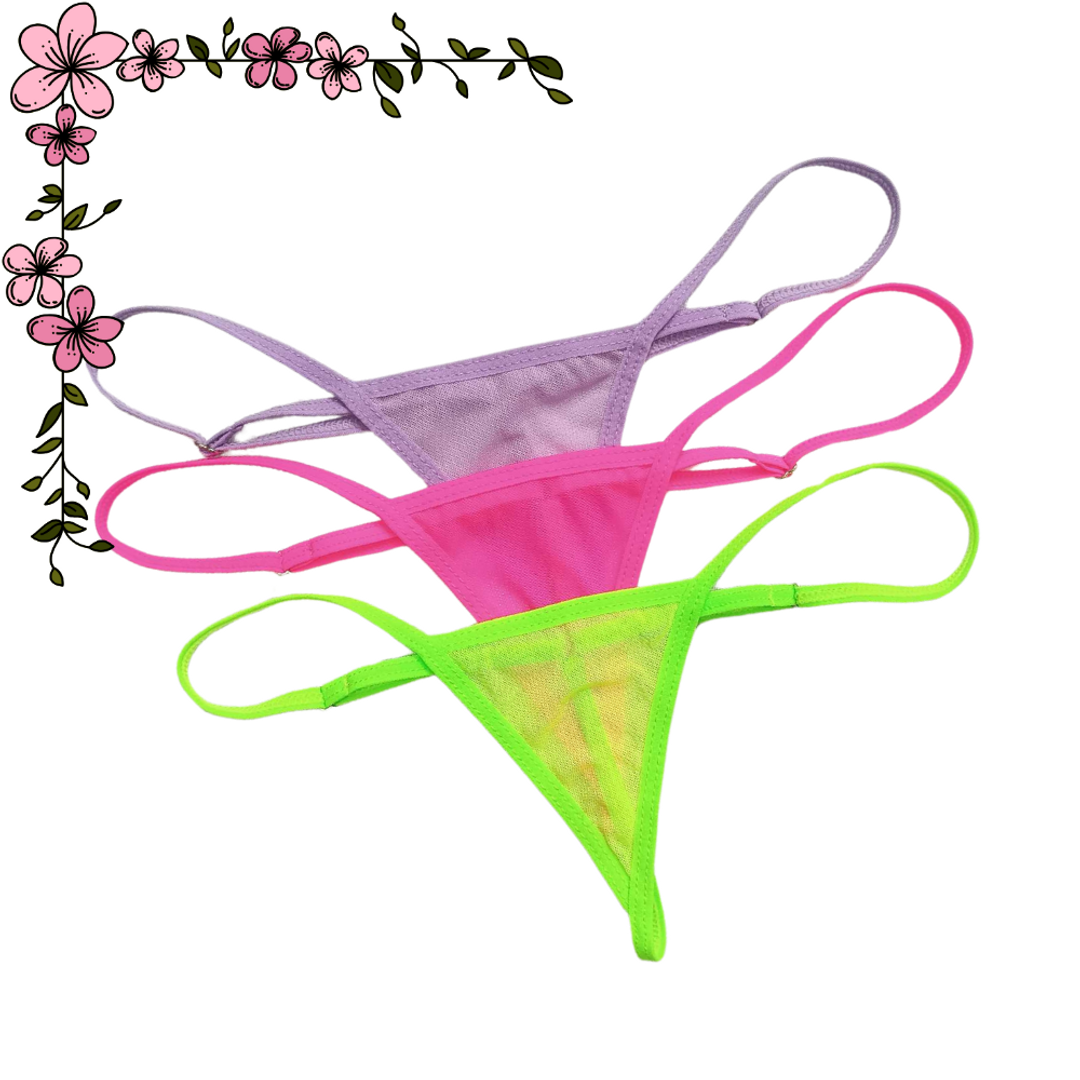 Micro tanga hilo en mallatex  