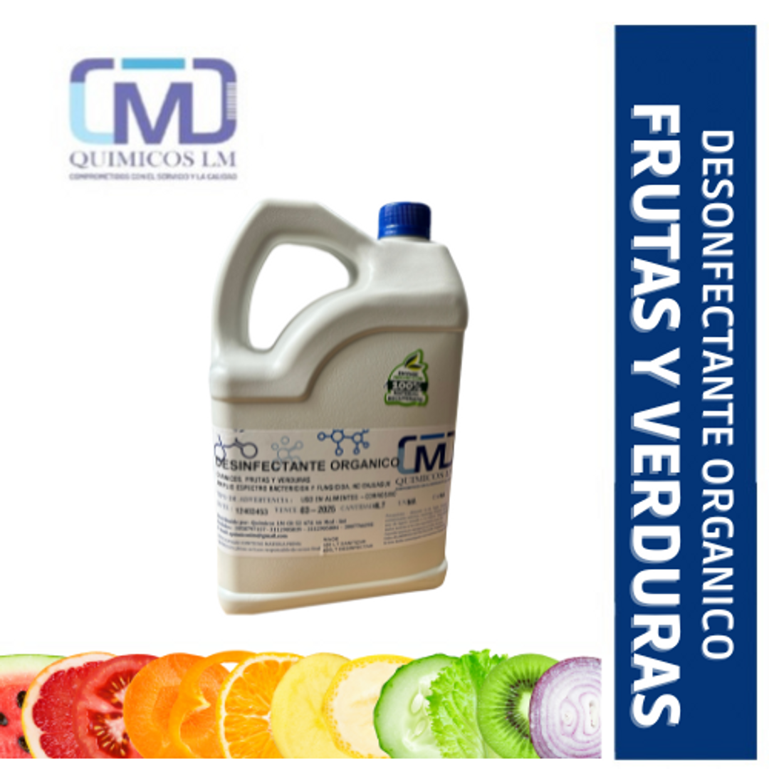 DESINFECTANTE ORGANICO FRUTAS Y VERDURAS 