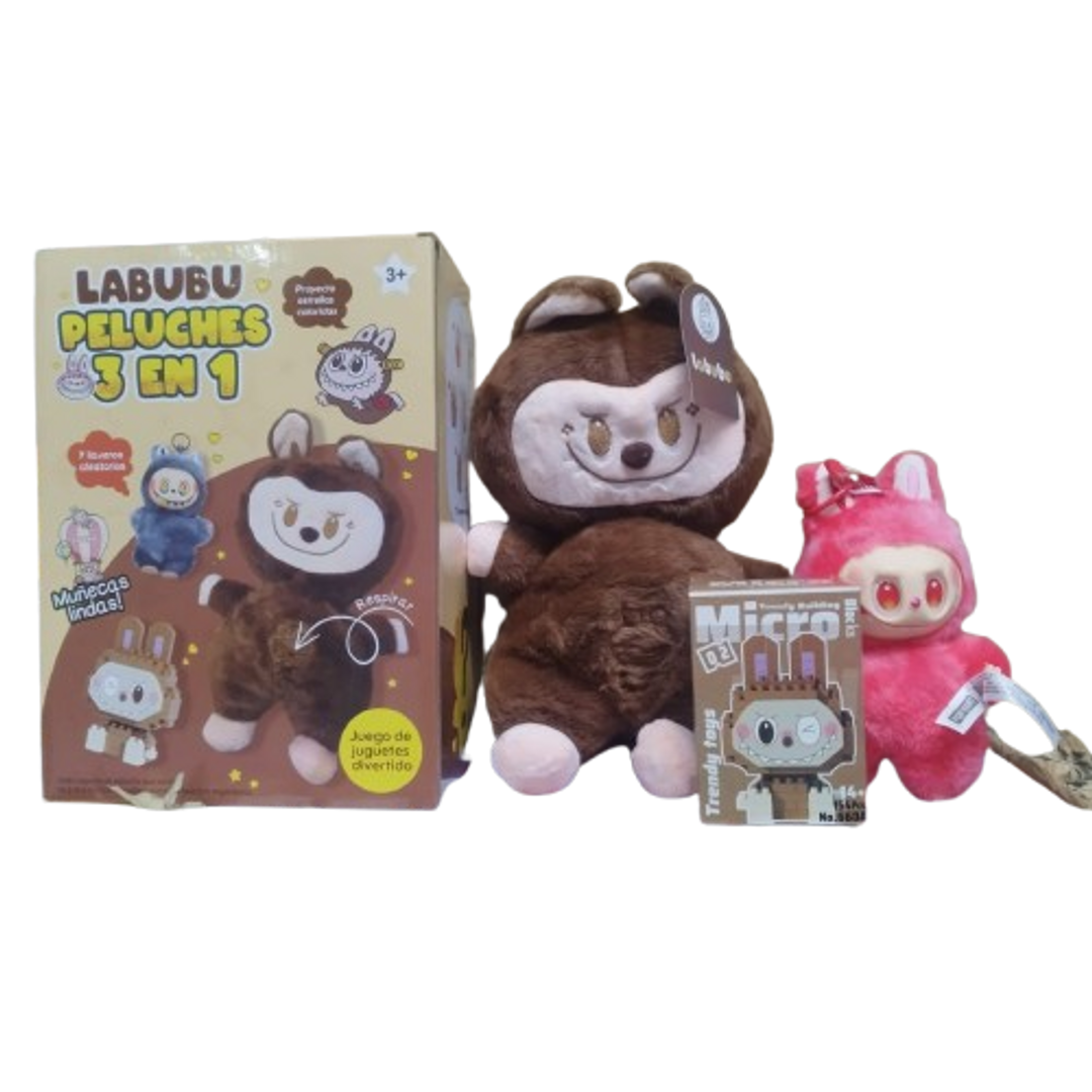 COMBO 3 EN 1 LABUBU RESPIRA - LEGO - LLAVERO