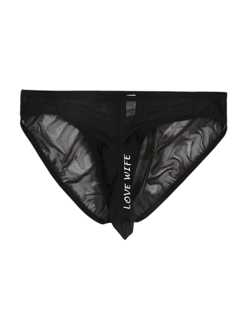 TANGA NARIZONA DE VELO NEGRO LOVE WIFE 