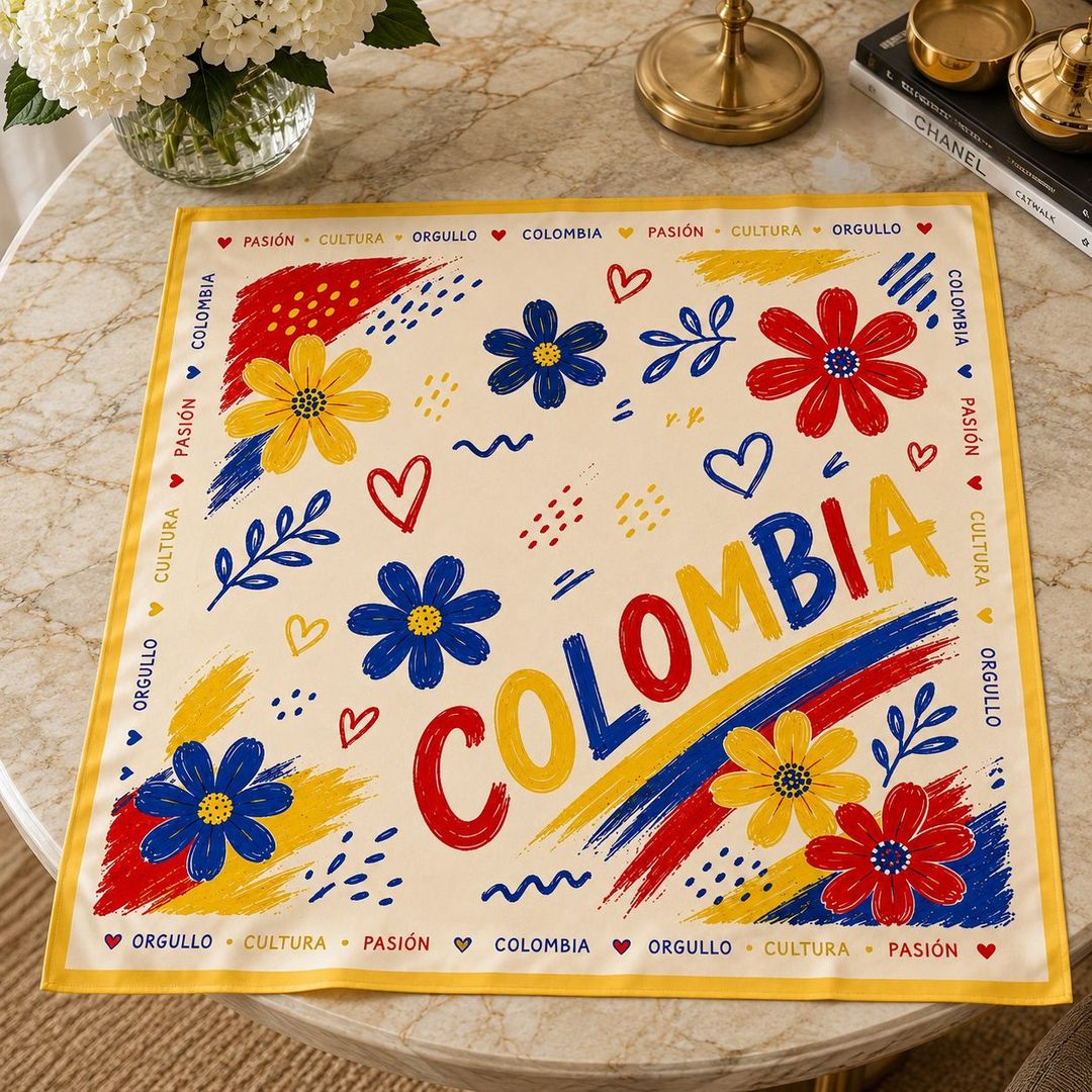 PAÑOLETA PREMIUM 70cmx70cm COLOMBIA DISEÑO 4