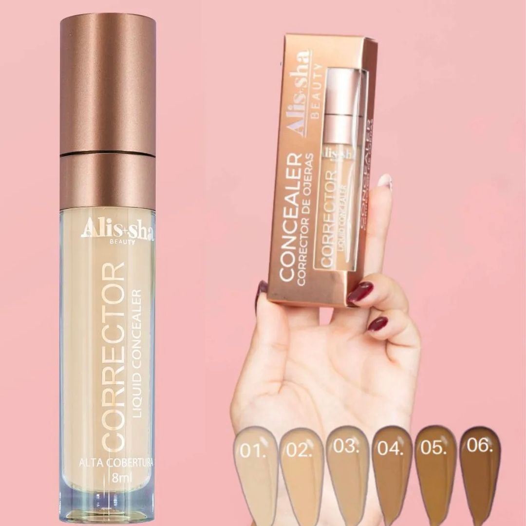 CORRECTOR ALTA COBERTURA ALISSHA BEAUTY