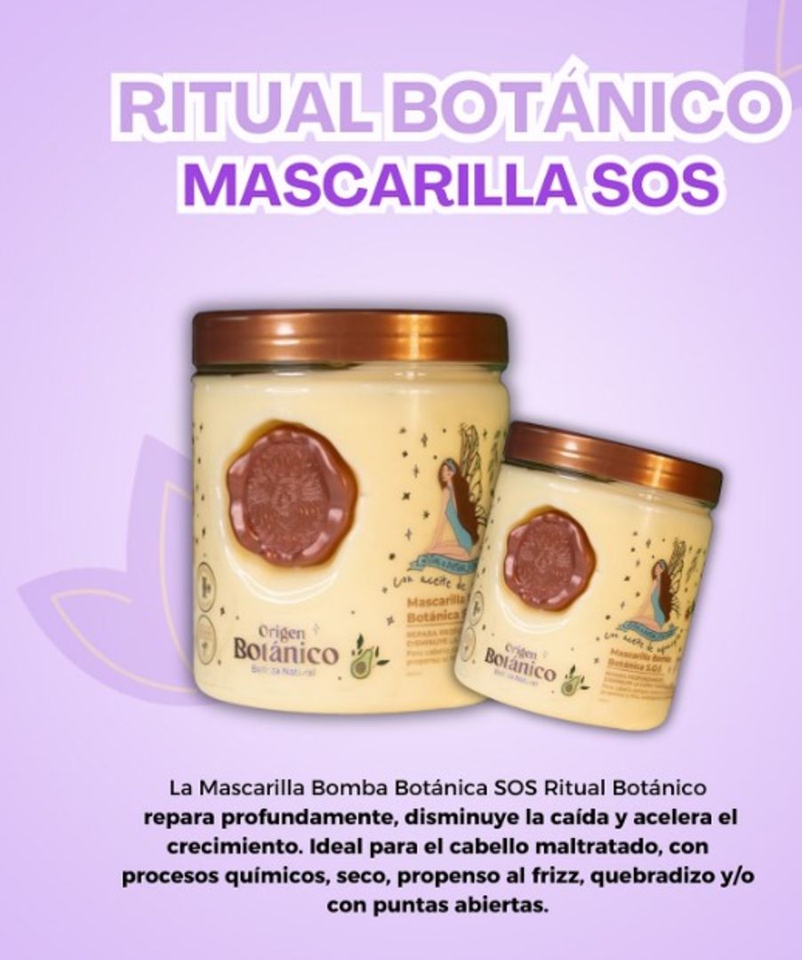 Mascarilla Bomba Botánica S.O.S de Ritual Botánico