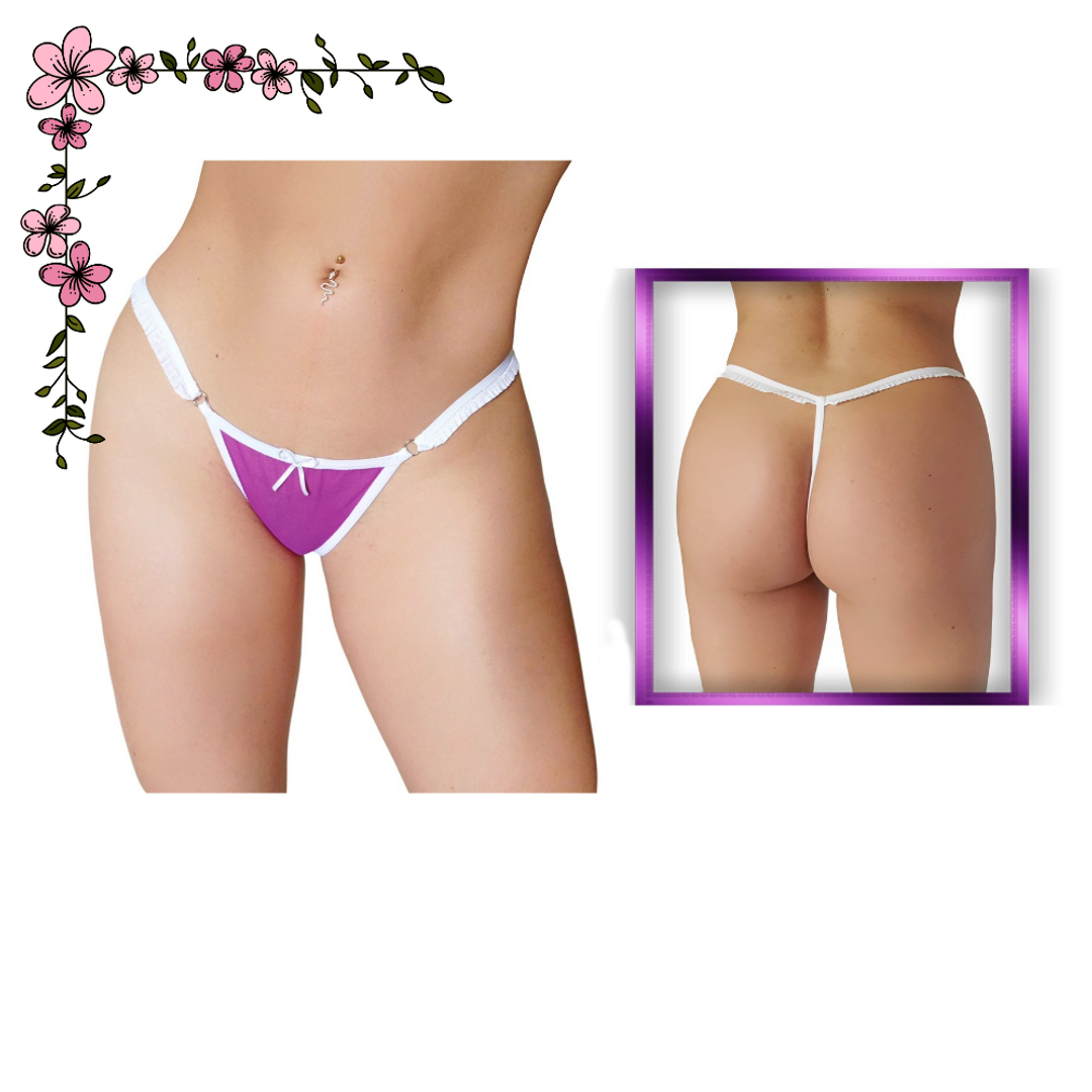 Tanga hilo en mallatex combinado 