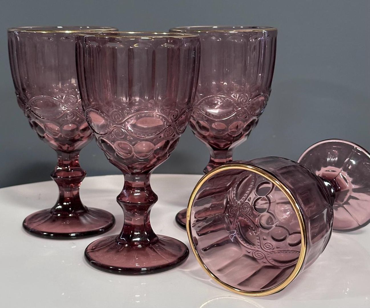  COPA ROMANCE Lavanda Orillo Dorado