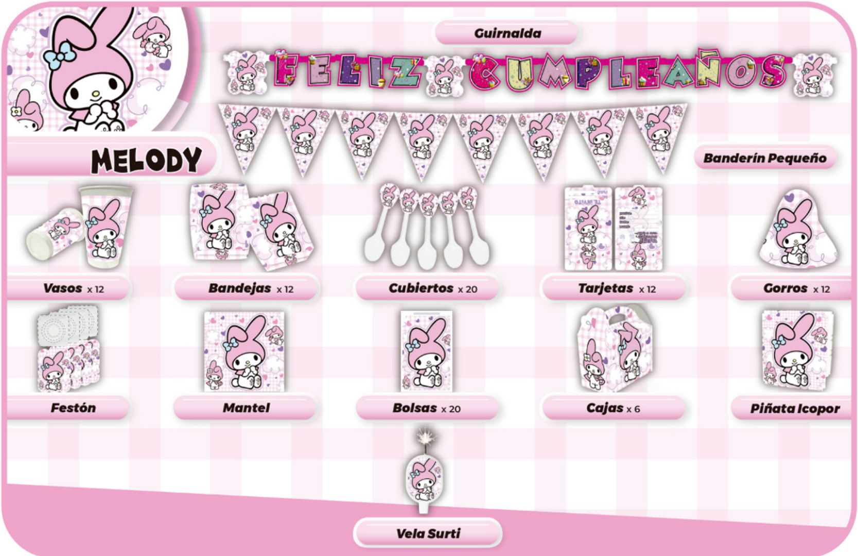 DECORACIÓN MY MELODY 