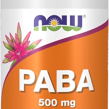 PABA Acido Para Aminobenzoico 500 mg Familia del Complejo B 100 Cap NOW - imagen 1