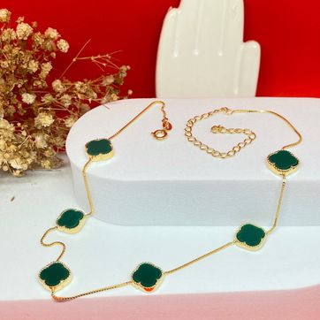 Cadena van cleef x6 verde de 45cm - imagen 1