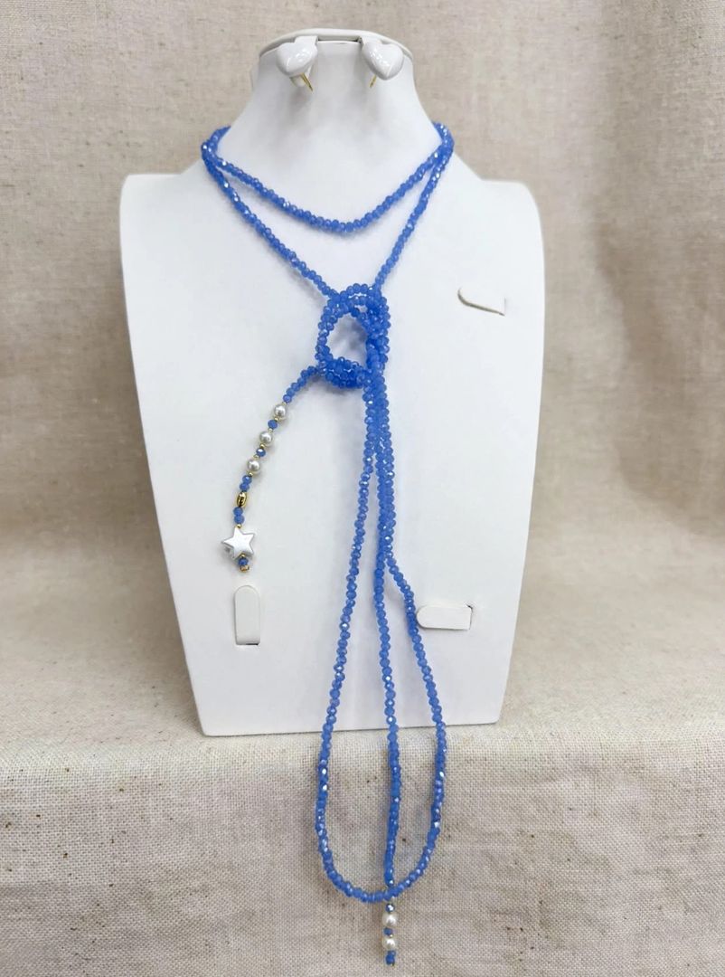 COLLAR COLECCIÓN LARIAT AZUL