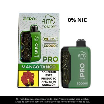 Imagen del producto Fume Pro Zero Mango Tango 30.000 Puffs Sin Nicotina