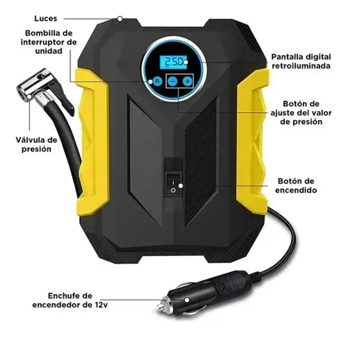 COMPRESOR DE AIRE CARSUN PORTATIL POTENTE