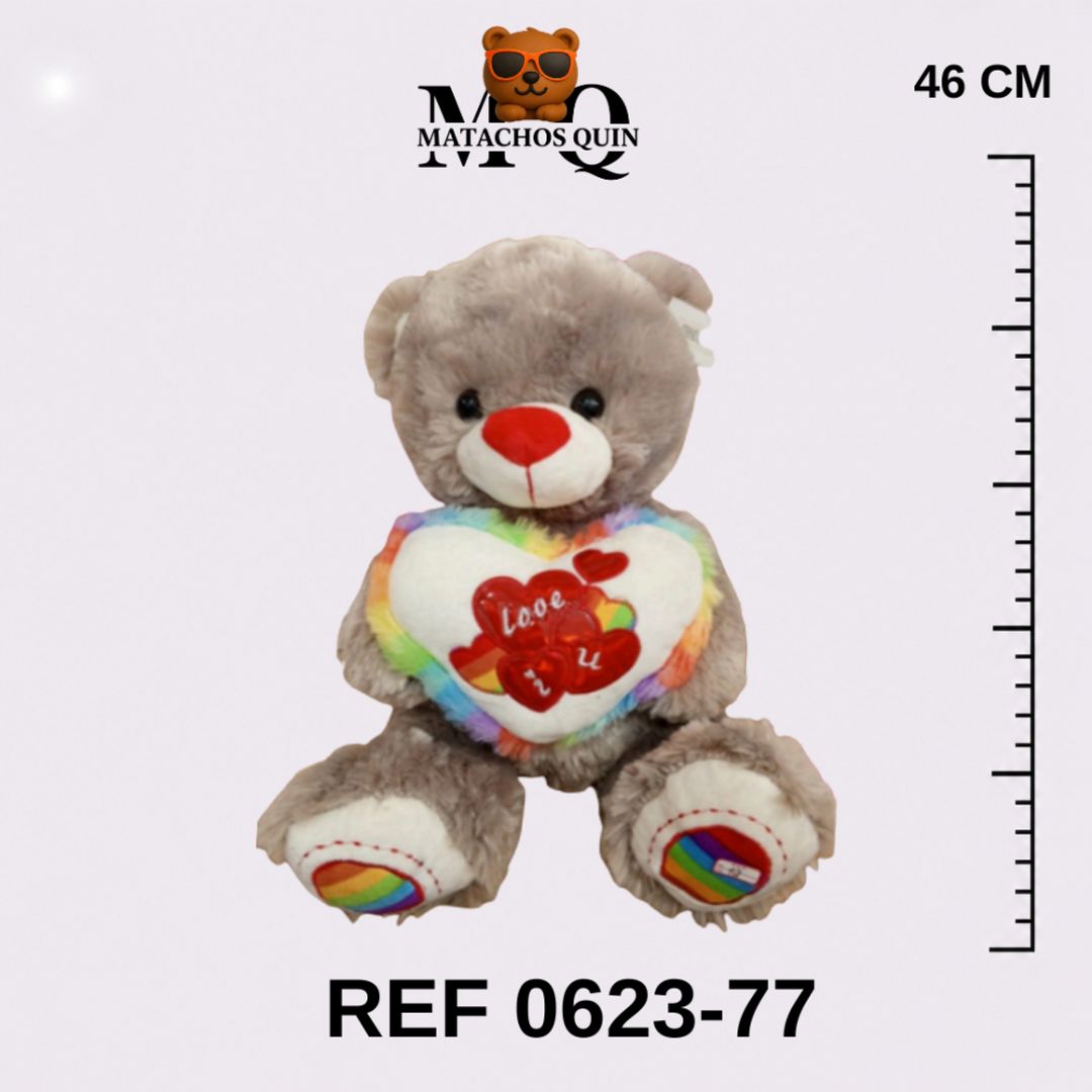 OSO CON CORAZÓN EN COLORES