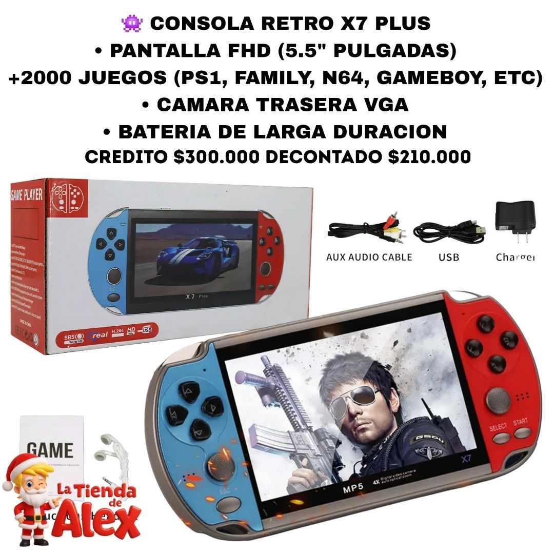 Descripción Vendedora: Consola Retro X7 Plus