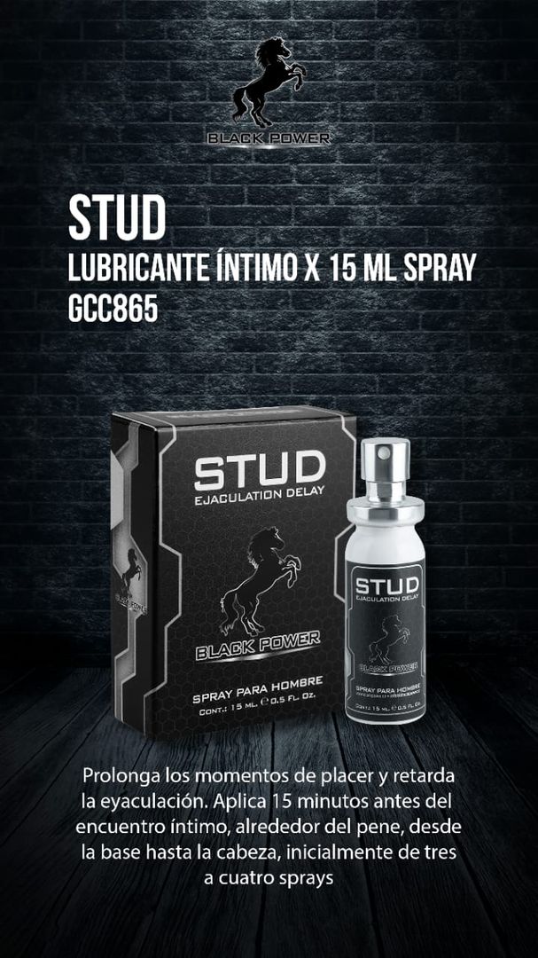 Retardante Stud Spray X 15 Ml Black Power
