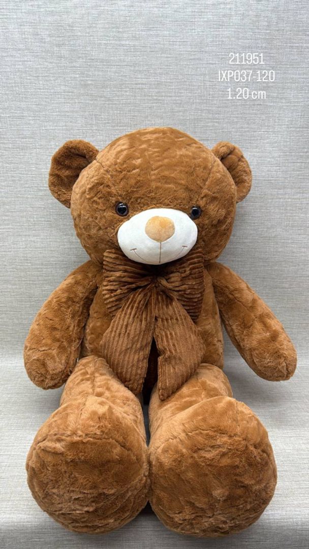OSO PATAS LARGAS CAFE CON MOÑO 1, 20 CM