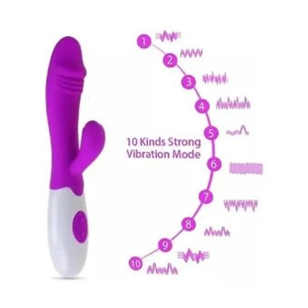 VIBRADOR CON ESTIMULADOR DE CLÍTORIS CANDRY
