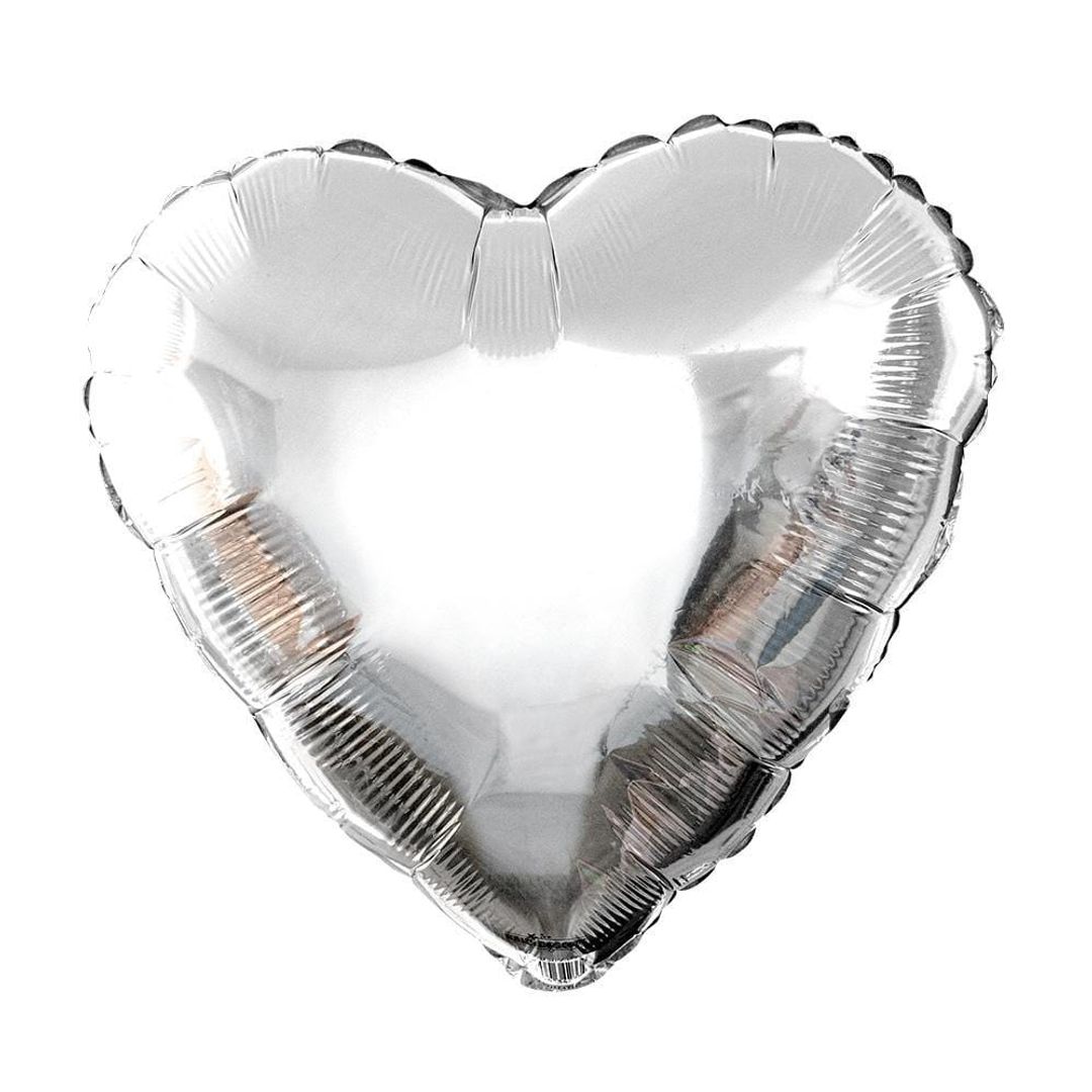 GLOBO FOIL CORAZON  18'  X 12 UNIDADES SURTIDO