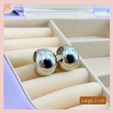 Imagen del producto Arete Plateado Rodio Liso