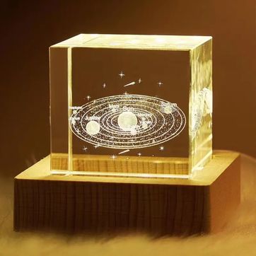 Cubo en vidrio 5x5cm  - imagen 1