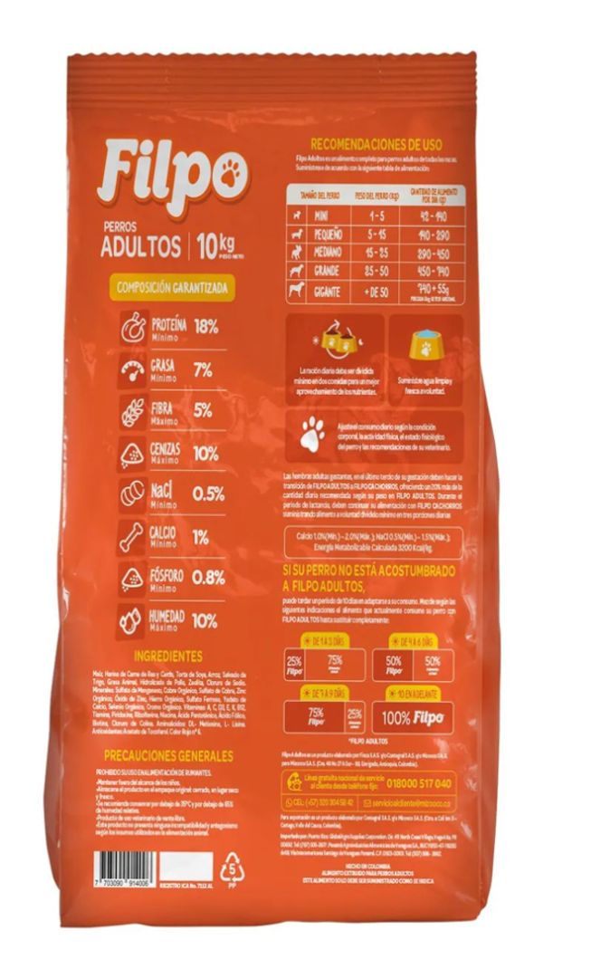 FILPO ADULTOS X 30 Kg