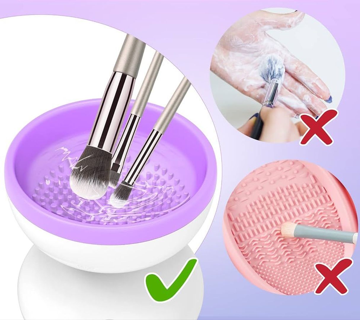 LIMPIADOR DE BROCHAS DE MAQUILLAJE ELECTRICO