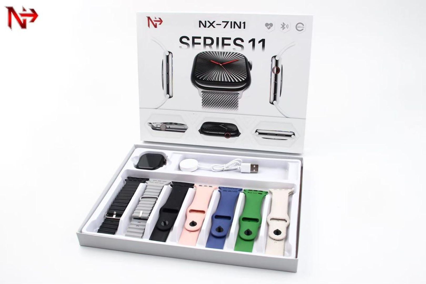 SMARTWATCH RELOJ SERIES 11 NX-7IN1 – 7 CORREAS EN 1