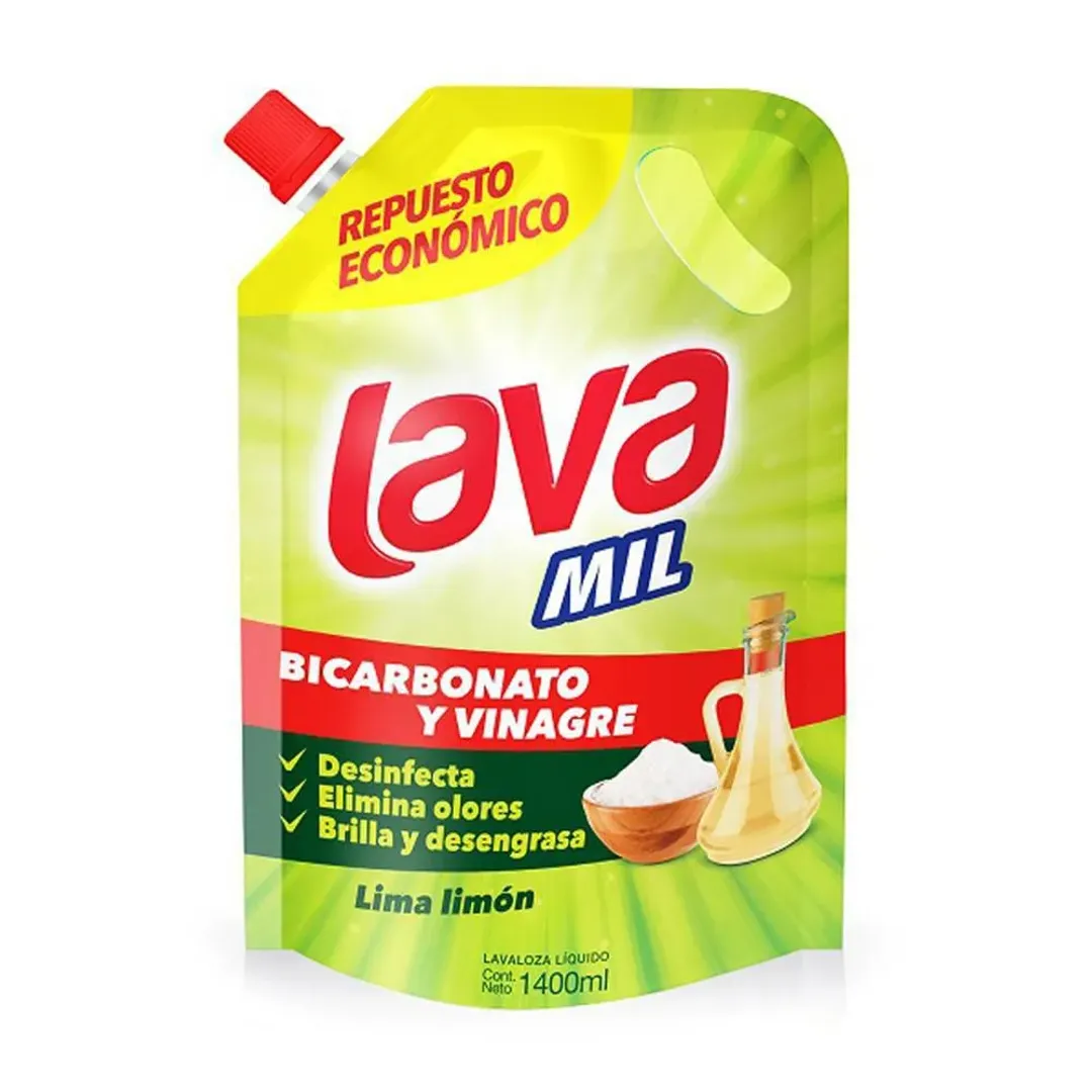 LAVALOZA LAVAMIL LIMÓN DOY PACK X 1.400 ML