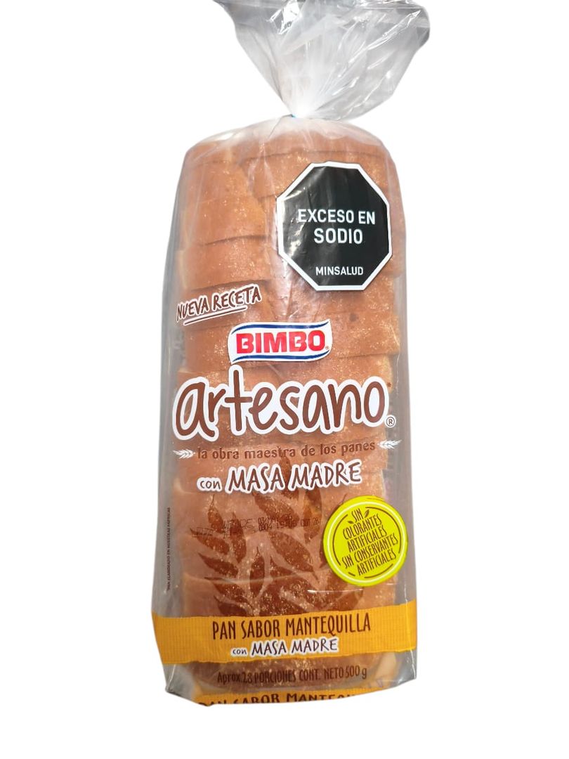 PAN ARTESANO MANTEQUILLA MASA MADRE BIMBO*500G