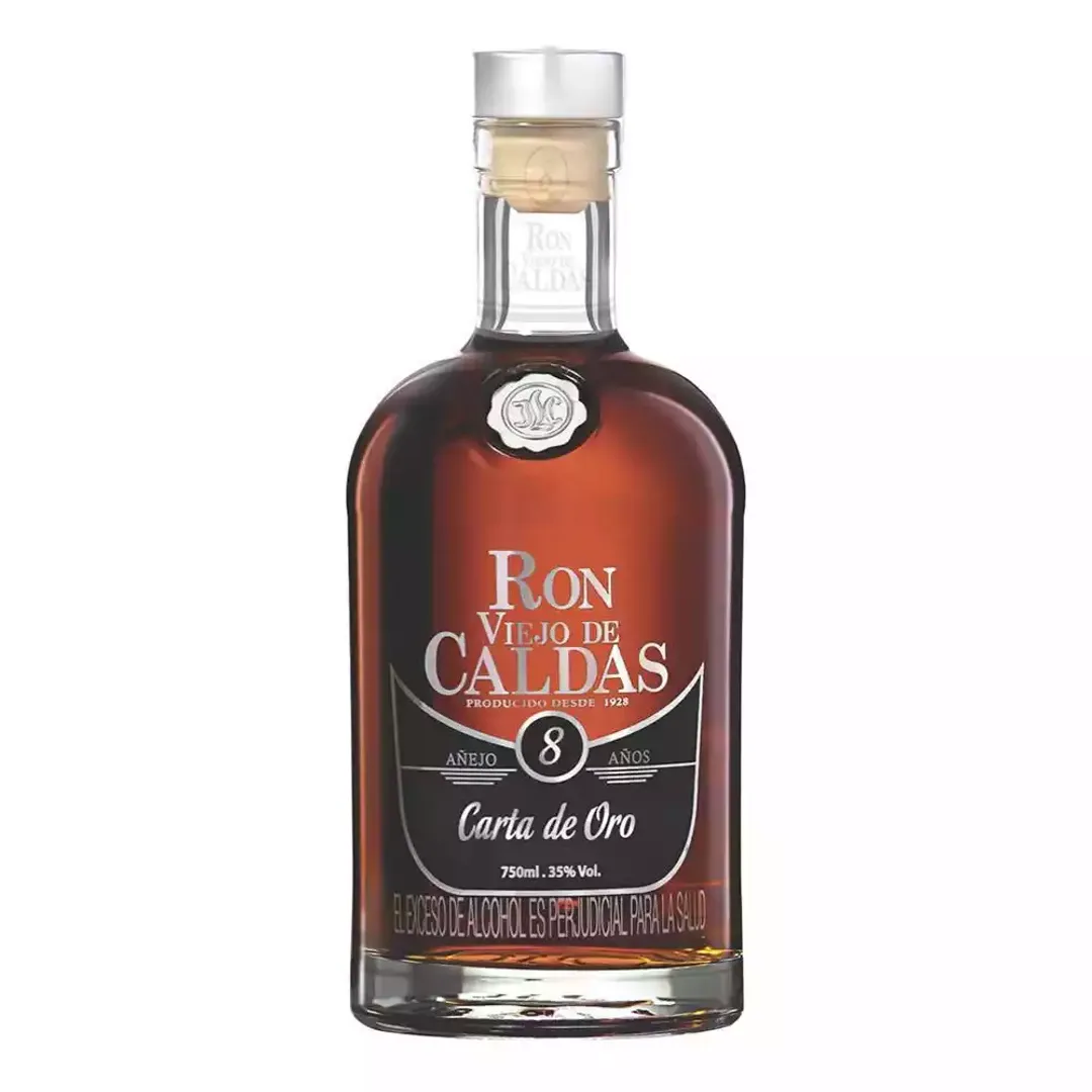 Ron Caldas 8 años Botella