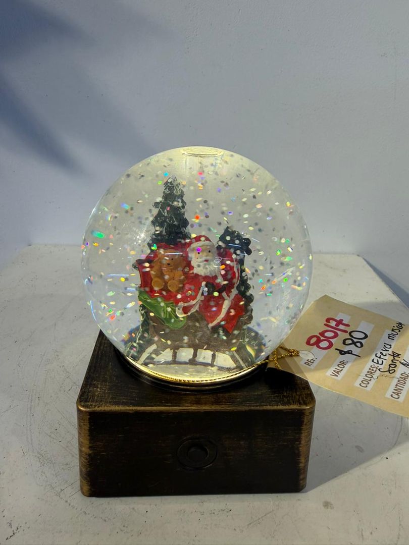 BOLA DE CRISTAL CON MUSICA Y LUZ TRINEO
